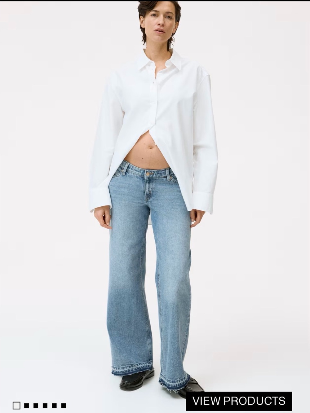 H&M Mama Before & After Wide Jeans